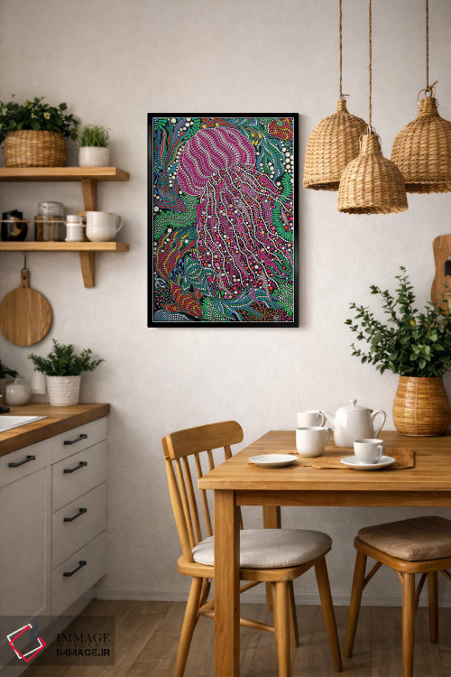 تابلو دکوراتیو "ژله ماهی صورتی" اثر اکسانا لازاری - D6B