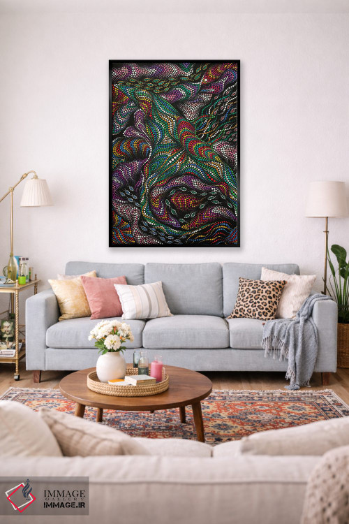 تابلو دکوراتیو "کف شور" اثر اکسانا لازاری - D1B