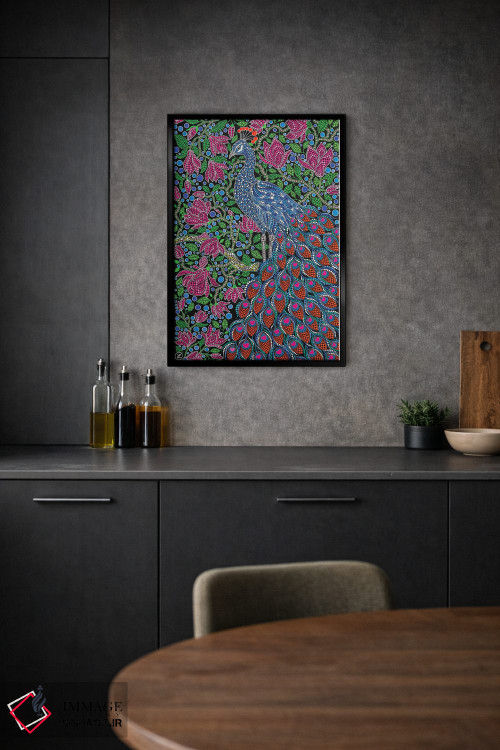 تابلو دکوراتیو "طاووس" اثر اکسانا لازاری - D1B