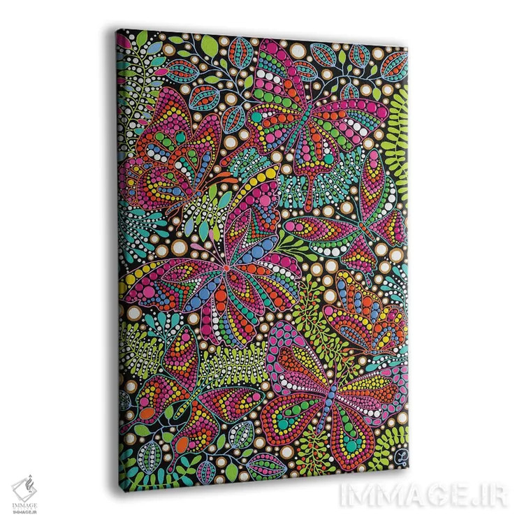 تابلو دکوراتیو "پروانه" اثر اکسانا لازاری - نمای پرسپکتیو محصول