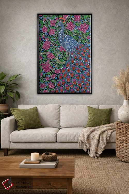 تابلو دکوراتیو "طاووس" اثر اکسانا لازاری - D2B