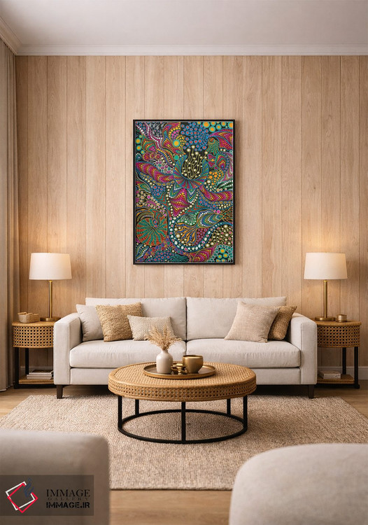 تابلو دکوراتیو "ماهی مانتا ری" اثر اکسانا لازاری - D2B