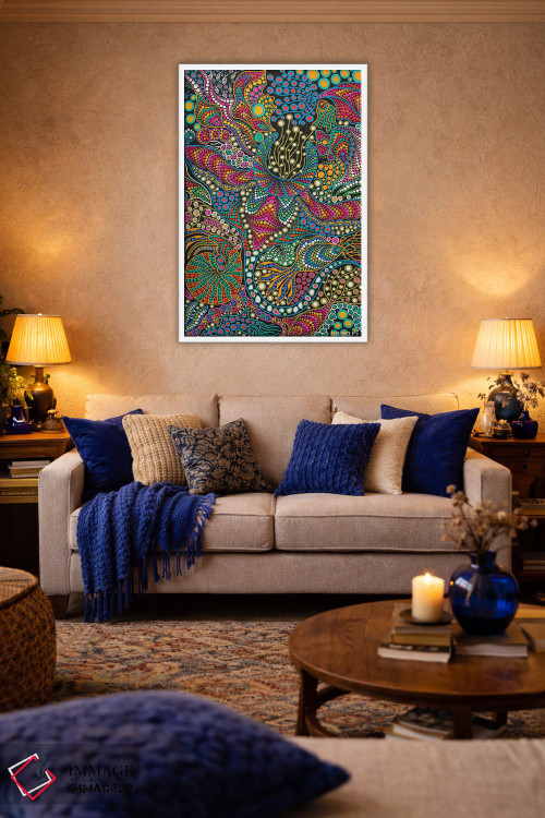 تابلو دکوراتیو "ماهی مانتا ری" اثر اکسانا لازاری - D3W