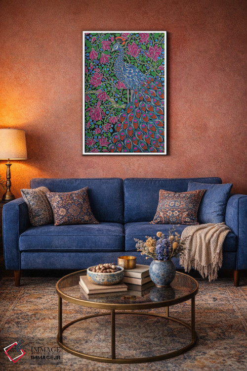 تابلو دکوراتیو "طاووس" اثر اکسانا لازاری - D4W