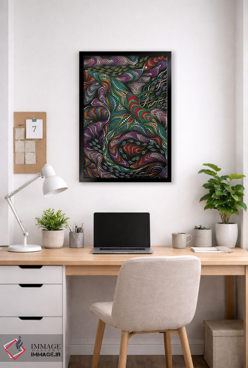 تابلو دکوراتیو "کف شور" اثر اکسانا لازاری - D5B