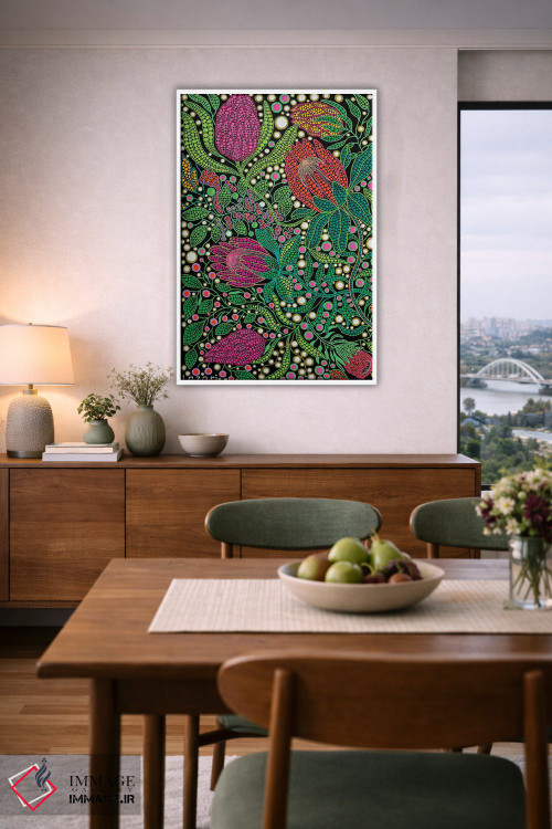 تابلو دکوراتیو "گل های پروتیا" اثر اکسانا لازاری - D6W