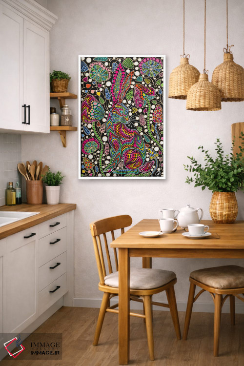 تابلو دکوراتیو "خرگوش" اثر اکسانا لازاری - D6W