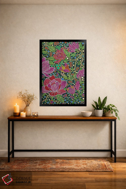 تابلو دکوراتیو "گل های مگنولیا" اثر اکسانا لازاری - D4B