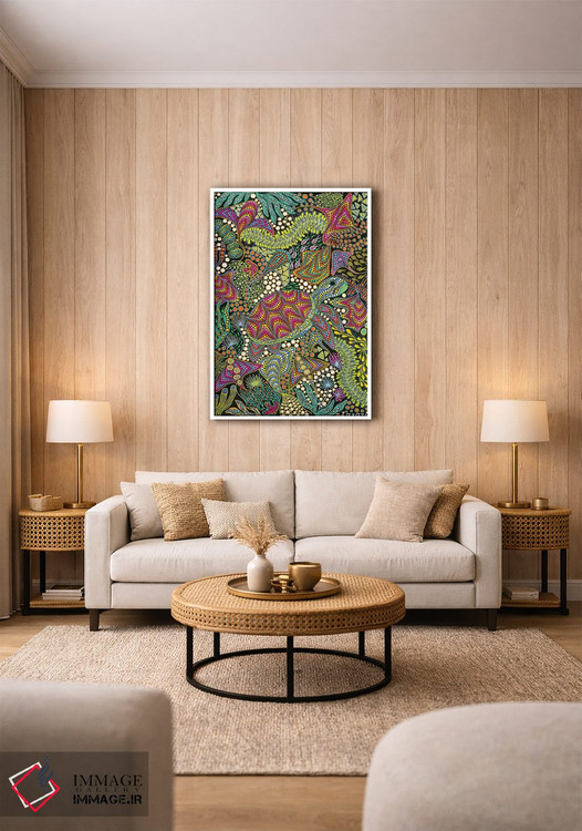 تابلو دکوراتیو "لاک پشت" اثر اکسانا لازاری - D1W