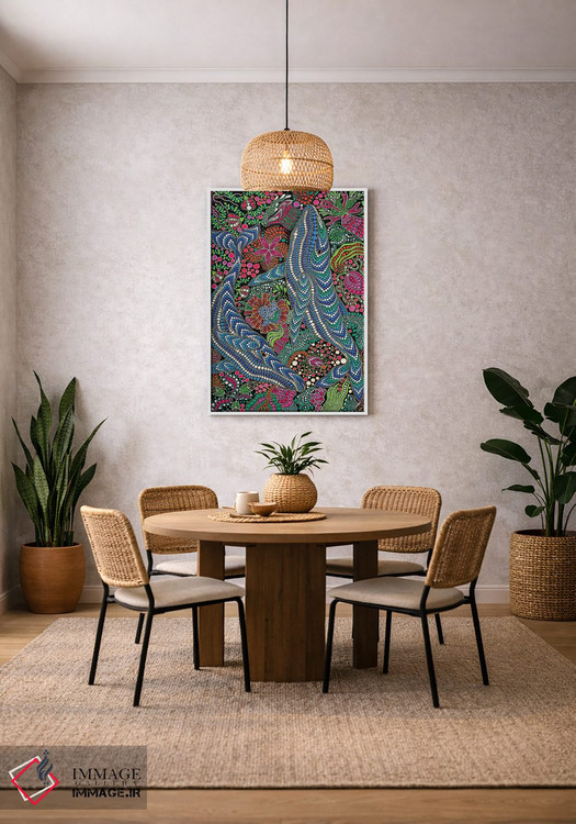 تابلو دکوراتیو "نهنگ ها" اثر اکسانا لازاری - D1W