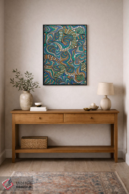 تابلو دکوراتیو "امواج کیهانی" اثر اکسانا لازاری - D2B