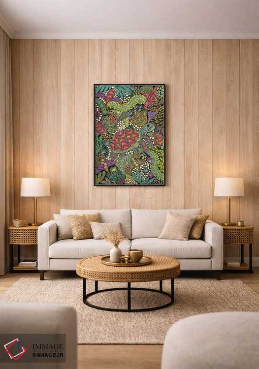 تابلو دکوراتیو "لاک پشت" اثر اکسانا لازاری - D2B