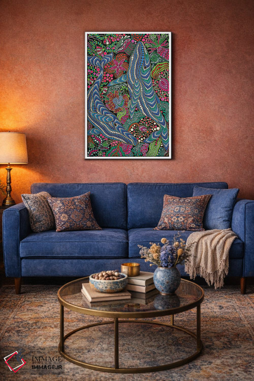 تابلو دکوراتیو "نهنگ ها" اثر اکسانا لازاری - D2W