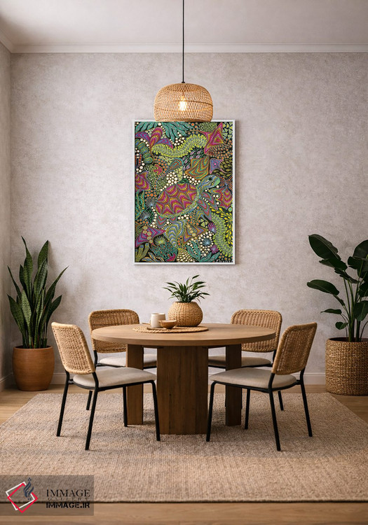 تابلو دکوراتیو "لاک پشت" اثر اکسانا لازاری - D3W