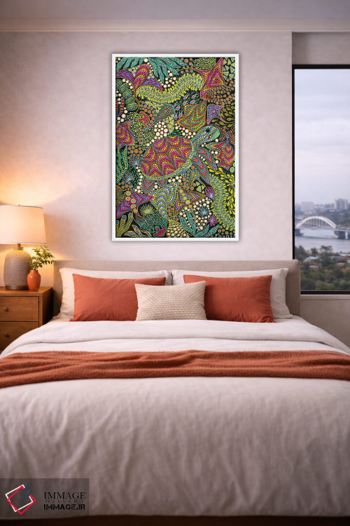 تابلو دکوراتیو "لاک پشت" اثر اکسانا لازاری - D4W