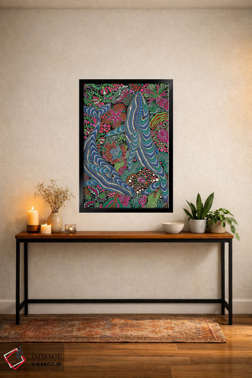 تابلو دکوراتیو "نهنگ ها" اثر اکسانا لازاری - D4B