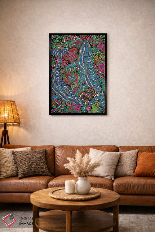 تابلو دکوراتیو "نهنگ ها" اثر اکسانا لازاری - D3B