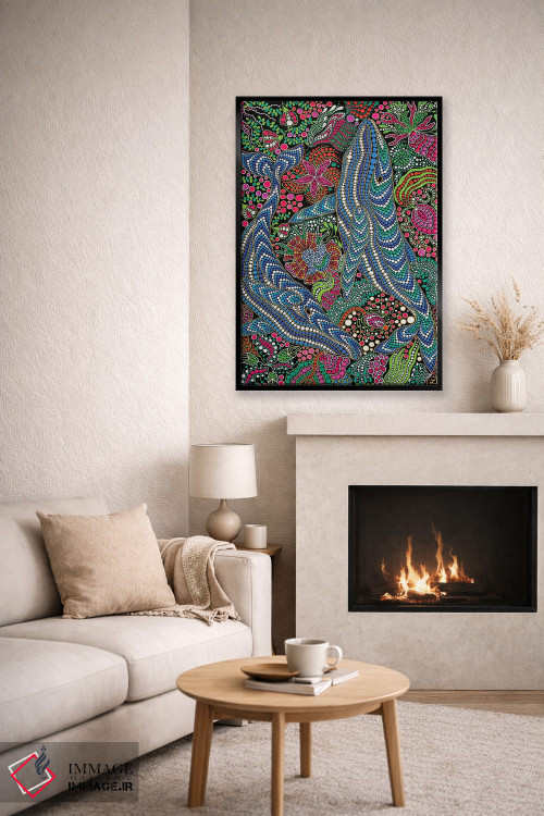 تابلو دکوراتیو "نهنگ ها" اثر اکسانا لازاری - D6B