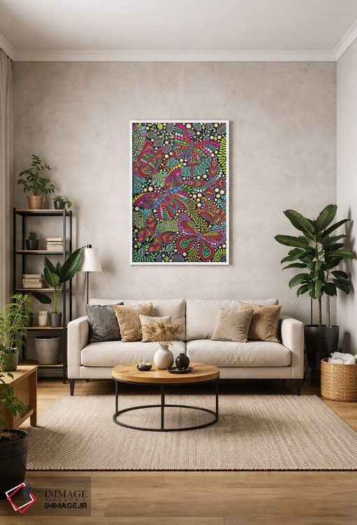 تابلو دکوراتیو "پروانه" اثر اکسانا لازاری - D1W