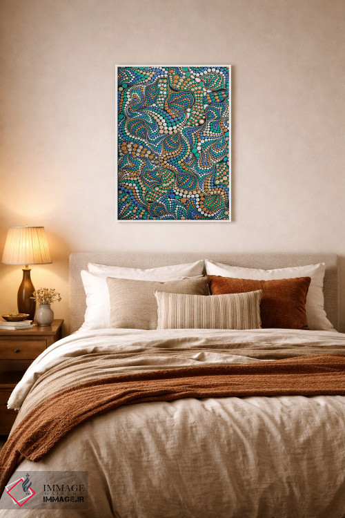 تابلو دکوراتیو "امواج کیهانی" اثر اکسانا لازاری - D5W