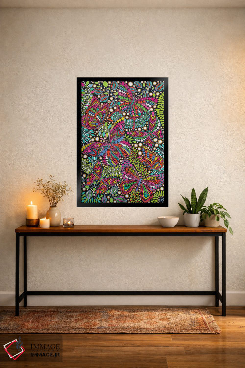 تابلو دکوراتیو "پروانه" اثر اکسانا لازاری - D5B