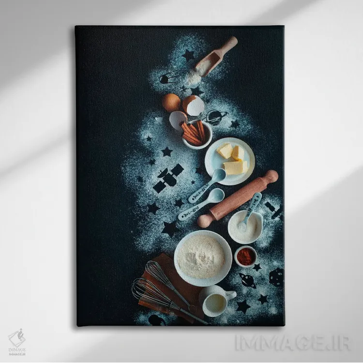 تابلو دکوراتیو پختن برای ستاره شناسان اثر باورا بلنکو - نمای روبهرو روی دیوار