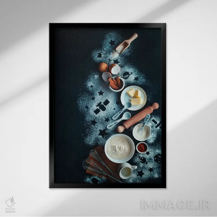 تابلو دکوراتیو پختن برای ستاره شناسان اثر باورا بلنکو - نمای قابدار مشکی