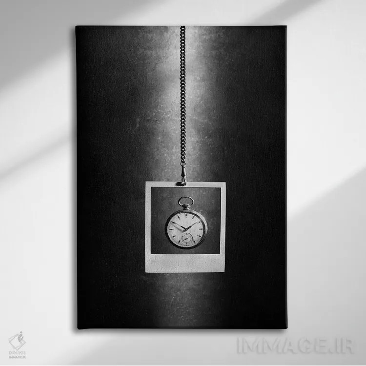 تابلو دکوراتیو توهم زمان اثر ویکتوریا ایوانوا - نمای روبهرو روی دیوار