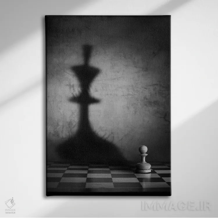 تابلو دکوراتیو مگالومانیا اثر ویکتوریا ایوانوا - نمای روبهرو روی دیوار
