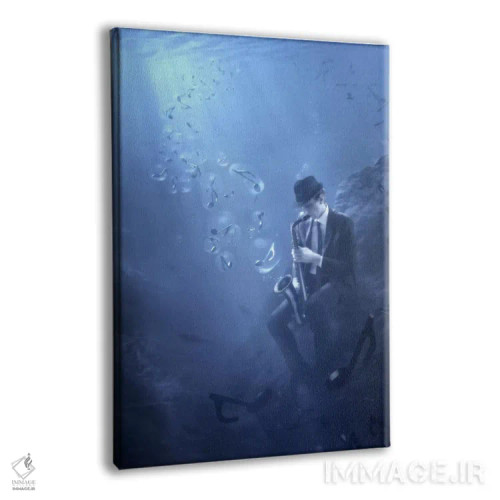 تابلو دکوراتیو بلوز اثر کریستف کیچاک - نمای پرسپکتیو محصول