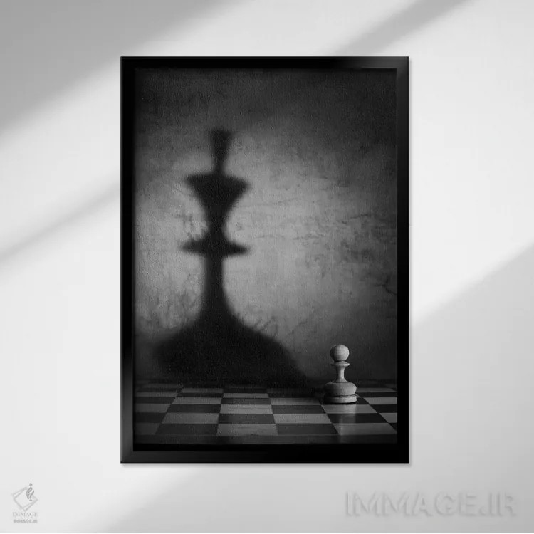 تابلو دکوراتیو مگالومانیا اثر ویکتوریا ایوانوا - نمای قابدار مشکی