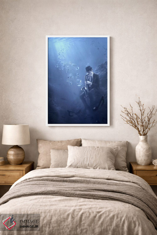 تابلو دکوراتیو بلوز اثر کریستف کیچاک - D1W