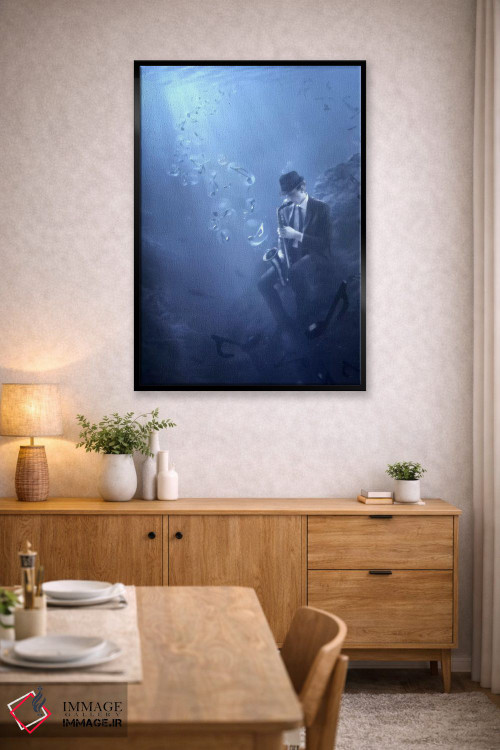 تابلو دکوراتیو بلوز اثر کریستف کیچاک - D4B