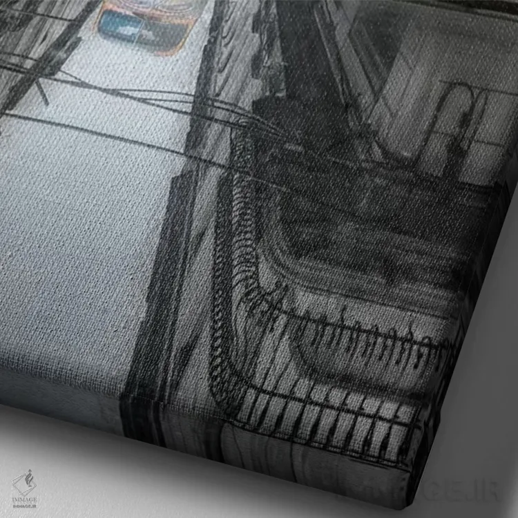 تابلو دکوراتیو ماشین کلاسیک قدیمی در هاوانا، کوبا اثر سوتلین یوسیفوف - نمای نزدیک بافت بوم