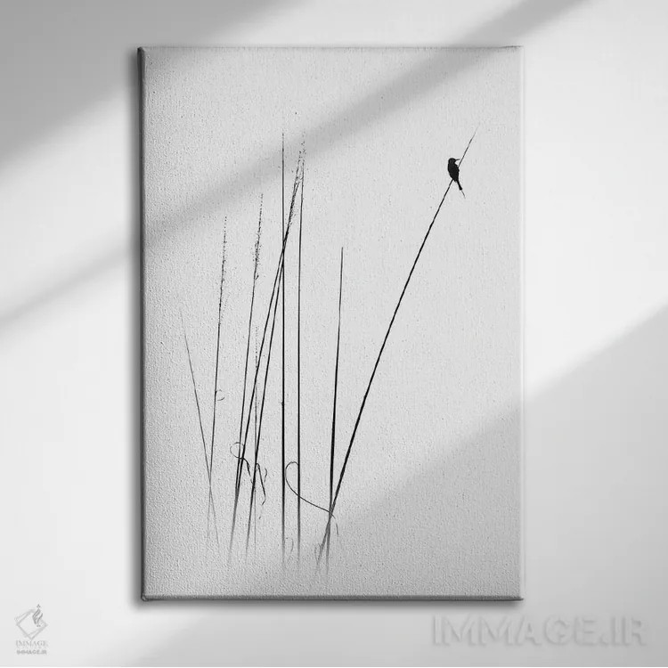 تابلو مینیمال مرخصی بلندمدت اثر سواپنیل - نمای روبهرو روی دیوار