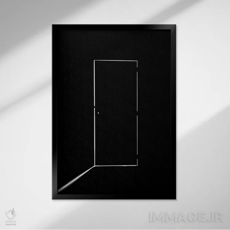 تابلو مینیمال امیدواری اثر مارک هویبریگس - نمای قابدار مشکی