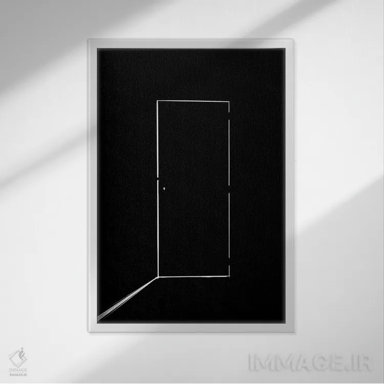 تابلو مینیمال امیدواری اثر مارک هویبریگس - نمای قابدار سفید