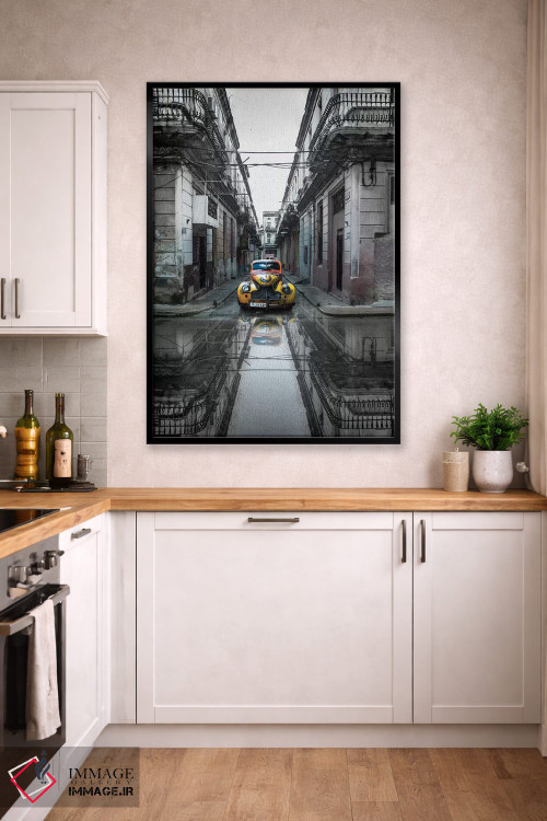 تابلو دکوراتیو ماشین کلاسیک قدیمی در هاوانا، کوبا اثر سوتلین یوسیفوف - D3B