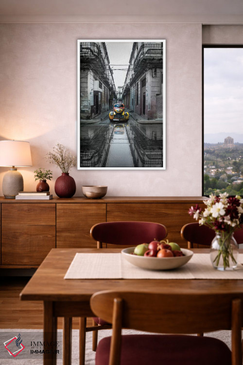 تابلو دکوراتیو ماشین کلاسیک قدیمی در هاوانا، کوبا اثر سوتلین یوسیفوف - D4W