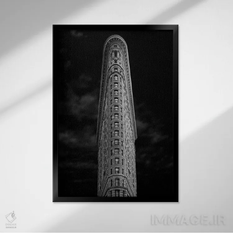 تابلو مینیمال فلترین اثر یان راورباورک - نمای قابدار مشکی