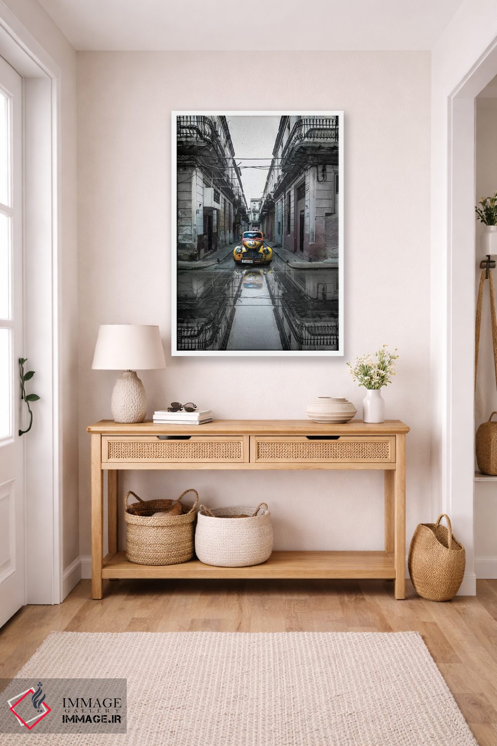 تابلو دکوراتیو ماشین کلاسیک قدیمی در هاوانا، کوبا اثر سوتلین یوسیفوف - D6W