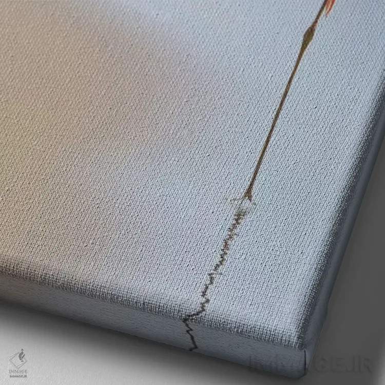 تابلو دکوراتیو "من" اثر آنا چرزنیس - نمای نزدیک بافت بوم