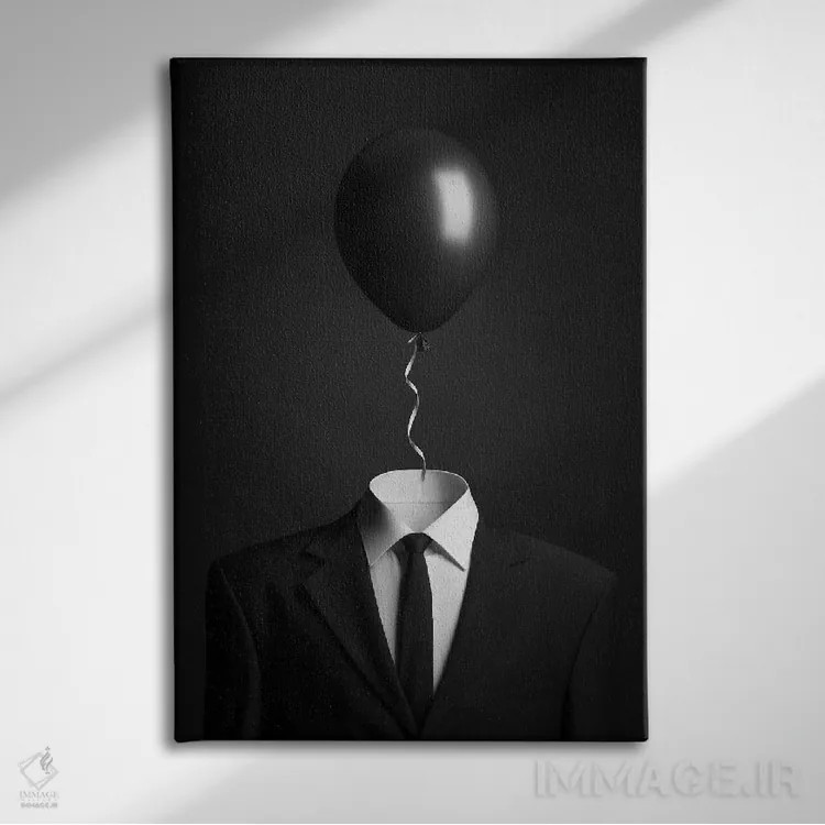 تابلو دکوراتیو افکار اثر الکس مالیکوف - نمای روبهرو روی دیوار