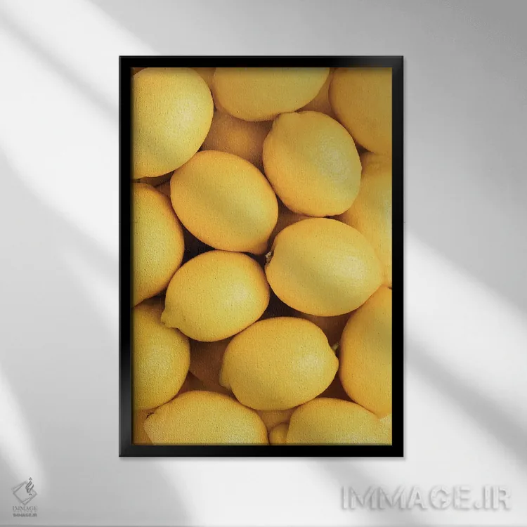 تابلو دکوراتیو لیمو ۳ اثر استودیو ۱ایکس ۲ - نمای قابدار مشکی