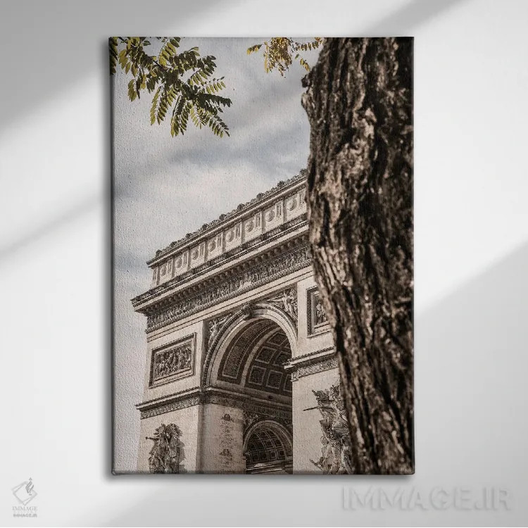 تابلو دکوراتیو طاق پیروزی پاریس اثر استودیو ۱ایکس ۳ - نمای روبهرو روی دیوار