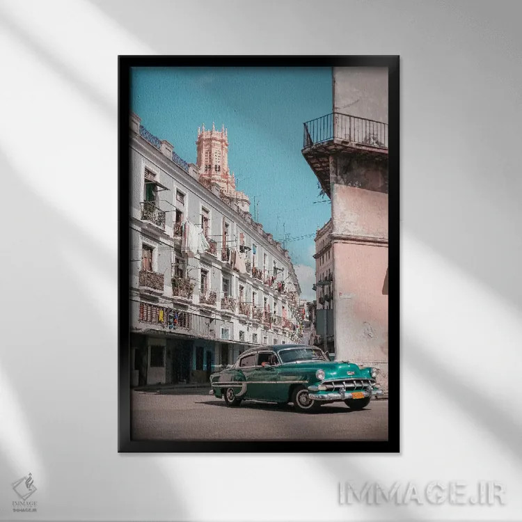 تابلو دکوراتیو هاوانای قدیم ۸ اثر الکساندر یاکولف - نمای قابدار مشکی