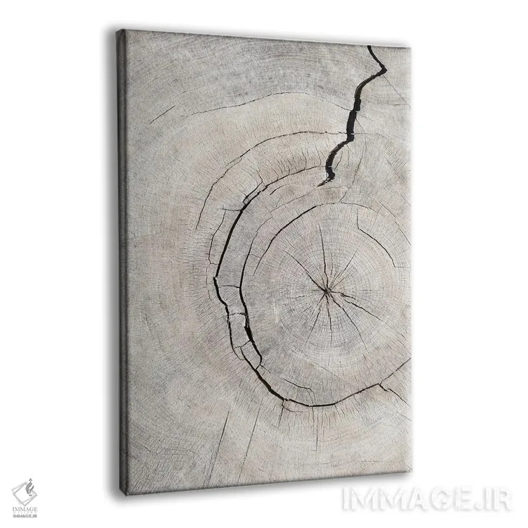 تابلو دکوراتیو الگوی چوب شماره ۲ اثر استودیو ۱ایکس ۳ - نمای پرسپکتیو محصول