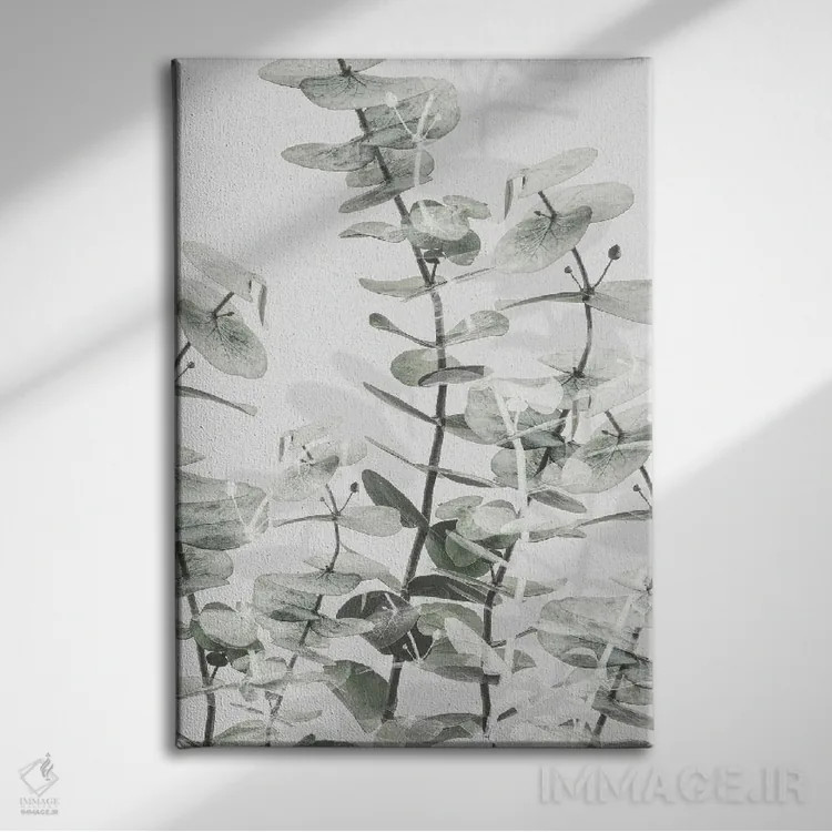 تابلو دکوراتیو اکالیپتوس شماره ۱ اثر استودیو ۱ایکس ۳ - نمای روبهرو روی دیوار