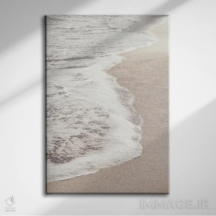 تابلو دکوراتیو ساحل شماره ۶ اثر استودیو ۱ایکس ۳ - نمای روبهرو روی دیوار
