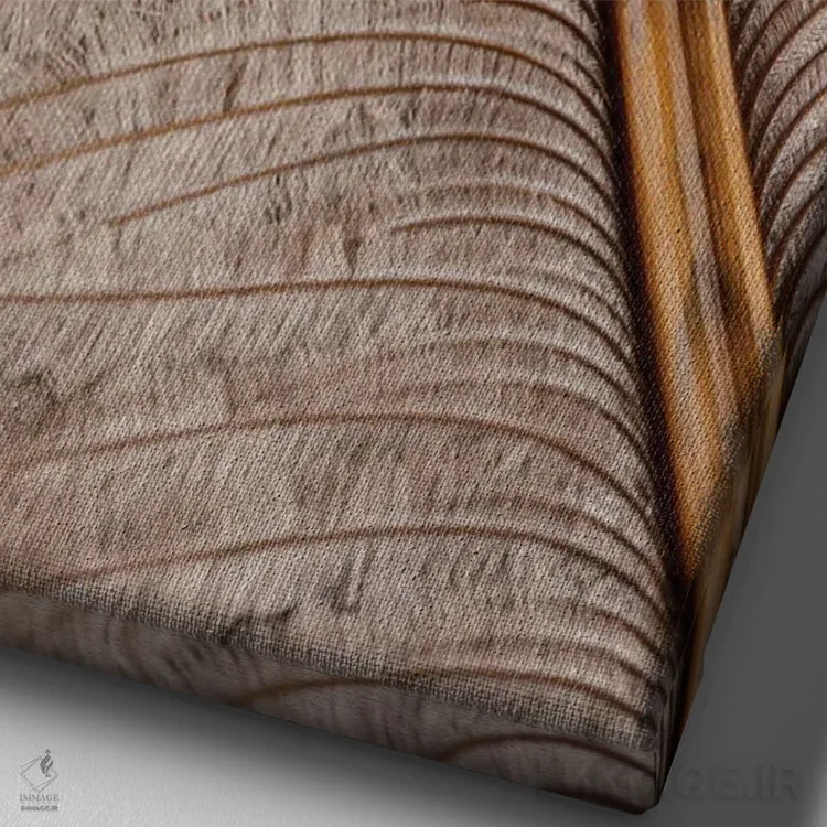 تابلو دکوراتیو پر شماره ۷ اثر استودیو ۱ایکس ۳ - نمای نزدیک بافت بوم